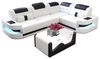 Sofa Dreams Ecksofa Leder Sofa Ledercouch Como L Form Ledersofa, Couch, mit LED, wahlweise mit Bettfunktion als Schlafsofa, Designersofa Bild 4