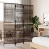 vidaXL Paravent 3-tlg. Braun Poly Rattan 365389 Bild 3