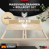 Lattenrost Rollrost inkl. Rahmen " Latten - Poldi " Breite 180 cm Länge 210 cm Bild 2