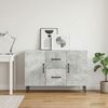 vidaXL Sideboard Betongrau 89 x 34,5 x 60 cm Holzwerkstoff 894888 Bild 4
