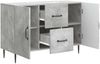 vidaXL Sideboard Betongrau 89 x 34,5 x 60 cm Holzwerkstoff 894888 Bild 5