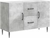 vidaXL Sideboard Betongrau 89 x 34,5 x 60 cm Holzwerkstoff 894888 Bild 2