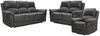 Sofa 2-Sitzer Füssen, Mikrofaser, Polyester, Anthrazit, 151 x 103 x 97 cm Bild 3