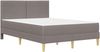 vidaXL Bettrahmen Taupe 140 x 200 cm Polyester 3414962 Bild 3