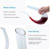 Intirilife Dekanter, (1-tlg, 1x Dekanter), Wein Dekanter U-Form Glas Weinkaraffe Rotwein Dekantierer Weinbelüfter Bild 3