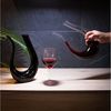 Intirilife Dekanter, (1-tlg, 1x Dekanter), Wein Dekanter U-Form Glas Weinkaraffe Rotwein Dekantierer Weinbelüfter Bild 4
