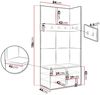 Garderoben-Set Monati I, Weiß, Farbe: Manila 11 Bild 5