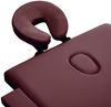 vidaXL Massageliege Klappbar 2-Zonen Aluminiumgestell Bordeaux-Lila 110196 Bild 4