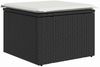 vidaXL Gartensofa-set mit Kissen 6 pcs Schwarz Poly-Rattan 3348263 Bild 5