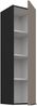 Küchen Hängeschrank 30 cm - Höhe 90 cm ARIA Sandgrau ultra matt + Schwarz matt, hochwertige Fronten mit Anti Fingerprint Beschichtung Küchenzeile Küchenblock Bild 3