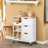 SoBuy FKW79-W Küchenwagen, MDF, Lackiert, Weiß, 67 x 84 x 37 cm Bild 2
