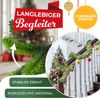 KESSER® Weihnachtsgirlande mit LED – 5 m oder 10 m, 100–200 LEDs, IP44, naturgrün, mit Schnee-Effekt je nach Modell, für Outdoor & Indoor, mit Fernbedienung & Weihnachtsdeko je nach Variante 10m / 200 LEDs inkl. FB / mit Deko Bild 4