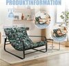 HomeMiYN Loungesessel Loungesessel Sessel Wohnzimmer Gartenliege mit Wendekissen (2er set,bestehend aus sessel mit Gepolsterten Kissen), für kinder,2 erwachsene Bild 3
