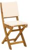 vidaXL Außen Bistro-Stühle 2 pcs Cremeweiß Massivholz Akazie 42028099 Bild 4