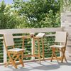 vidaXL Außen Bistro-Stühle 2 pcs Cremeweiß Massivholz Akazie 42028099 Bild 3