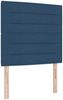 vidaXL Boxspringbett mit Kopfteil Blau 120 x 200 cm Stoff 3343987 Bild 5