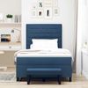 vidaXL Boxspringbett mit Kopfteil Blau 120 x 200 cm Stoff 3343987 Bild 3