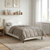 vidaXL Sommerdecke Taupe 155 x 220 cm Mikrofaser und Teddy-Fleece 42026212 Bild 4
