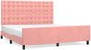 vidaXL Bettgestell mit Kopfteil Rosa 160x200 cm Samt 3126012 Bild 2
