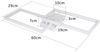 ZMH Deckenlampe LED Deckenleuchte Dimmbar mit Fernbedienung 40W Weiß Wohnzimmerlampe aus Metall Modern Design Schlafzimmerlampe küchenlampe für Schlafzimmer Esszimmer Wohnzimmer Flur Bild 5