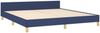 Doppelbett mit Kopfteil Stoff Blau 160x200 cm [3125314] Bild 5