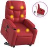 vidaXL Massagesessel mit Aufstehhilfe Rot Kunstleder 3204670 Bild 2