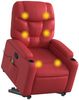 vidaXL Massagesessel mit Aufstehhilfe Rot Kunstleder 3204670 Bild 3