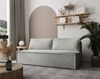 Sofa Designersofa EMMA 3-Sitzer mit Schlaffunktion in Stoff Zoom Grau Bild 2