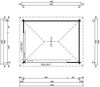 Fjordholz Gartenpavillon Modell Alu 44 B Natur Bild 2