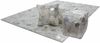 Spark Pouf 210 Grau / Silber 45cm x 45cm Bild 4
