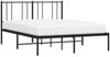 vidaXL Bettgestell mit Kopfteil Metall Schwarz 120x190 cm 352477 Bild 5