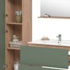 Badmöbel-Set Izan Goldkraft Eiche/Grün 4 Teile mit Hochschrank Vicco Bild 5