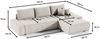 Ecksofa Sofa mit Schlaffunktion VOGAR Stoff Aston Flaschengrün Ottomane Rechts Bild 4