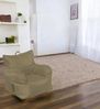 Dmora Sessel Ossidiana, Gepolsterter Sitz, Einzelsofa im Wohnzimmer, Stuhl mit Armlehnen, Made in Italy, 75x65 h70 cm, Beige Bild 2