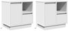 vidaXL Nachttisch 2 pcs Weiß 50 x 34,5 x 50 cm Holzwerkstoff 869579 Bild 2