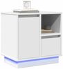 vidaXL Nachttisch 2 pcs Weiß 50 x 34,5 x 50 cm Holzwerkstoff 869579 Bild 3