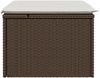 vidaXL Gartenhocker mit Kissen Braun 55x55x37 cm Poly Rattan 366206 Bild 5