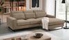 Sofa Valero in braun-beige Cord L-Form 276 cm Bild 5
