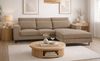 Sofa Valero in braun-beige Cord L-Form 276 cm Bild 2