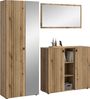 Home affaire Garderoben-Set TATIO, 3-tlg. Garderobenkombination, Breite: 191 cm, Rillenfräsung, (Set, 3-St, Set, best. aus: 1 Spiegel, 1 Garderobenschrank, 1 Schuhkommode), Garderobenkombination, Kombi, Flur-Möbel, Schrank, Spiegel, Kommode Bild 3