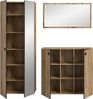 Home affaire Garderoben-Set TATIO, 3-tlg. Garderobenkombination, Breite: 191 cm, Rillenfräsung, (Set, 3-St, Set, best. aus: 1 Spiegel, 1 Garderobenschrank, 1 Schuhkommode), Garderobenkombination, Kombi, Flur-Möbel, Schrank, Spiegel, Kommode Bild 4