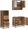 vidaXL Badezimmermöbel-Set mit Schubladen 3 pcs Altholz Holzwerkstoff 3402332 Bild 5