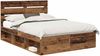 vidaXL Bettrahmen Altholz 140 x 190 cm Massives Kiefernholz 3411750 Bild 2