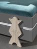 Stapelbett >Moldulo< 2er Set, Lattenrost, grau lackiert - je 203,6x27,5x93,8cm (BxHxT) Bild 3