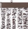 vidaXL Insektenschutz-Vorhang Braun und Beige 100x220 cm Chenille 284278 Bild 4