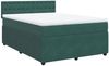 vidaXL Boxspringbett mit Matratze Dunkelgrün 140x190 cm Samt 3290049 Bild 3
