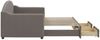 vidaXL Tagesbett Ausziehbar mit Schubladen Taupe 80x200 cm Stoff 3197564 Bild 4