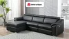Vente-unique - PEDRERA Sofa Leder Schwarz - B 175 cm x H 100 cm x L 284 cm Bild 2