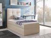 Boxspringbett 'Minvan 2' links, beige, 100x200 cm Bild 2