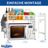 DanDiBo Verstellbares Küchenregal Weiß für Arbeitsplatte Stehend 2 Stufig 40-64 cm Regal Küche 96683 Standregal Bild 5